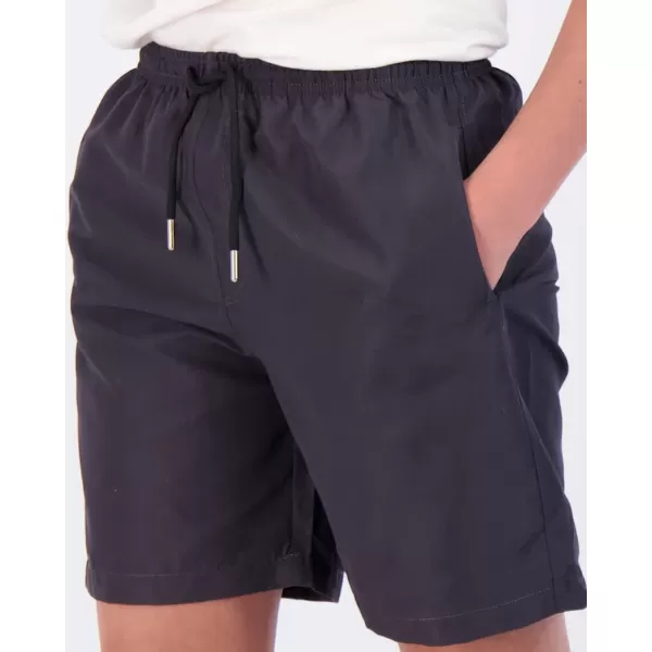 Real Essentials 3Pack Boys Swim Board Shorts Trunks with Drawstring Beach UPF Swimwear Surf Swimming Short for BoysSet 8
