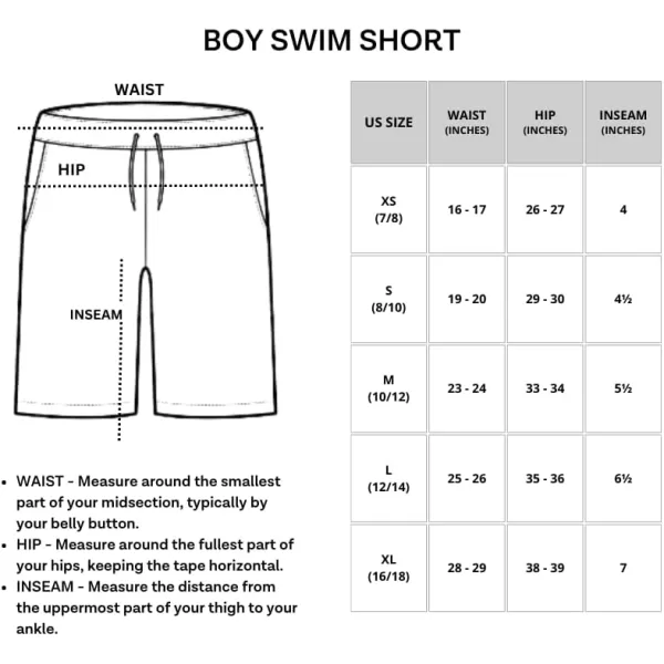 Real Essentials 3Pack Boys Swim Board Shorts Trunks with Drawstring Beach UPF Swimwear Surf Swimming Short for BoysSet 8