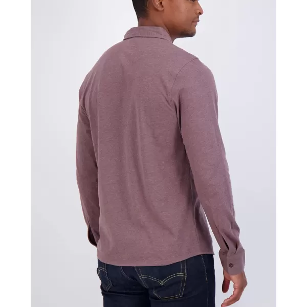 Real Essentials 3Pack Mens Classic Style Casual Long Sleeve Button Down Collared Shirt Available in Big amp TallStandard Set 4