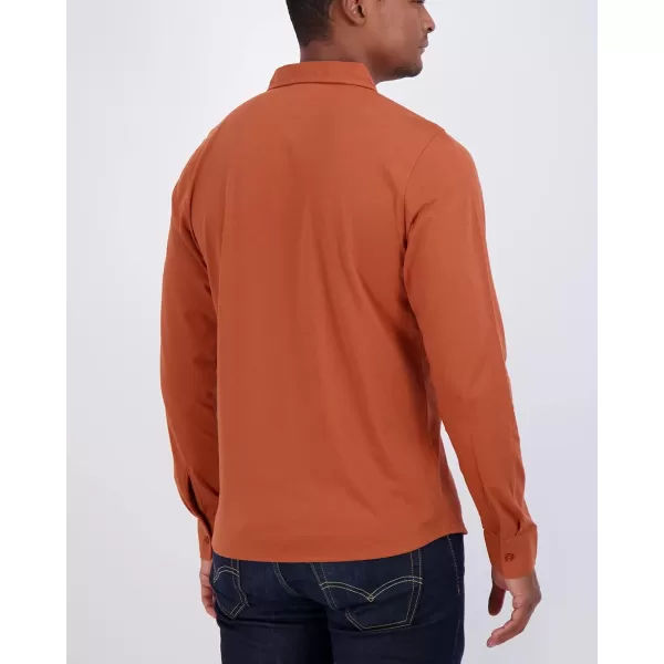Real Essentials 3Pack Mens Classic Style Casual Long Sleeve Button Down Collared Shirt Available in Big amp TallStandard Set 8