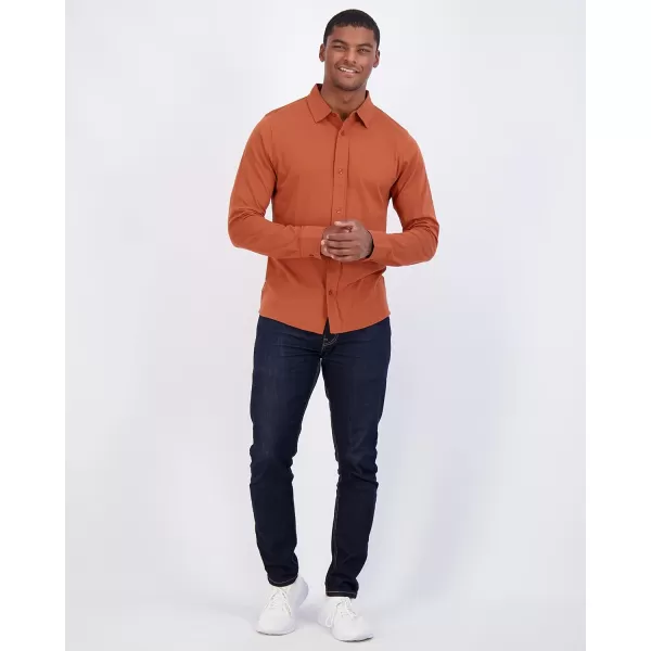 Real Essentials 3Pack Mens Classic Style Casual Long Sleeve Button Down Collared Shirt Available in Big amp TallStandard Set 8