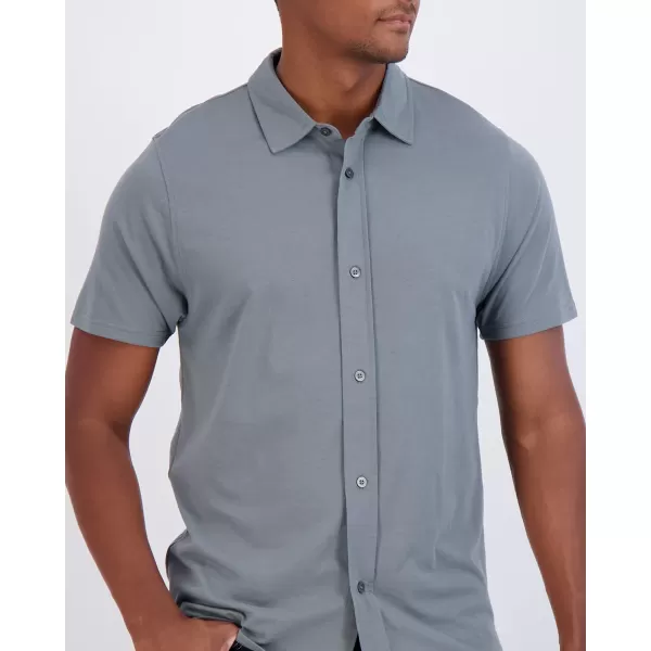Real Essentials 3Pack Mens Regular Fit Casual Short Sleeve Button Down Shirt Available in Big amp Tallbigtall Set 3