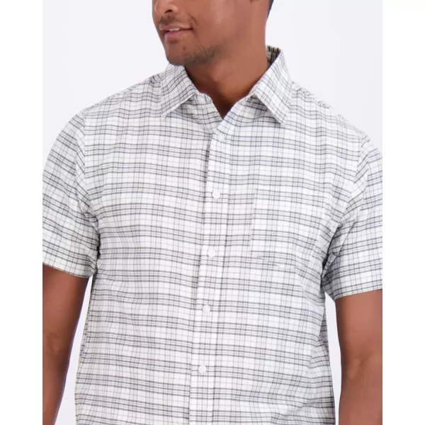 Real Essentials 3Pack Mens RegularFit Short Sleeve Poplin Button Down Shirt with Pocket Available in Big amp TallStandard Set 2