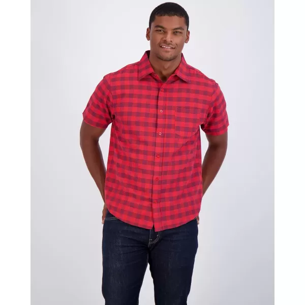 Real Essentials 3Pack Mens RegularFit Short Sleeve Poplin Button Down Shirt with Pocket Available in Big amp TallStandard Set 7