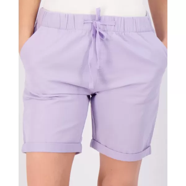 Real Essentials 3Pack Womens Bermuda 7 Denim Shorts  Casual Khaki Long Chino Shorts Drawstring Available in Plus SizePlusSize Set 4
