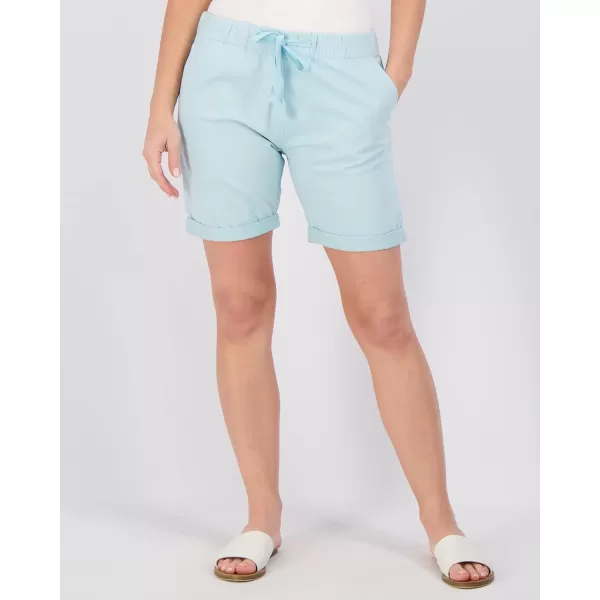 Real Essentials 3Pack Womens Bermuda 7 Denim Shorts  Casual Khaki Long Chino Shorts Drawstring Available in Plus SizePlusSize Set 6