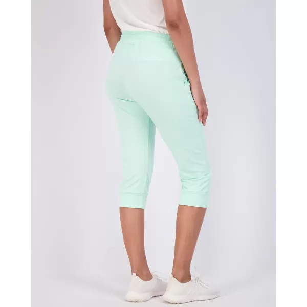 Real Essentials 3Pack Womens Capri Joggers Cuffed Athletic Casual Soft Sweatpants with Pockets Available in Plus SizePlusSize Set 5