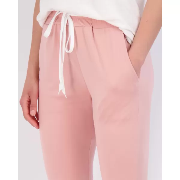 Real Essentials 3Pack Womens Capri Joggers Cuffed Athletic Casual Soft Sweatpants with Pockets Available in Plus SizeStandard Set 2