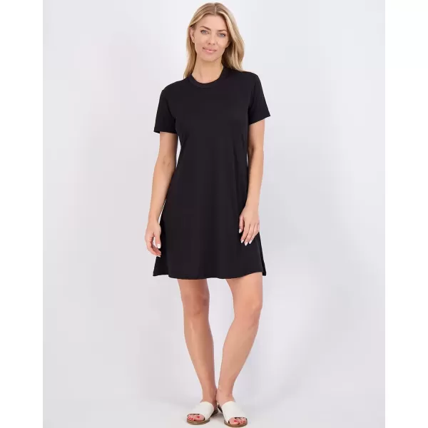 Real Essentials 3Pack Womens Soft Lounge Swing Casual TShirt Dress Available in Plus Sizedress Set 8