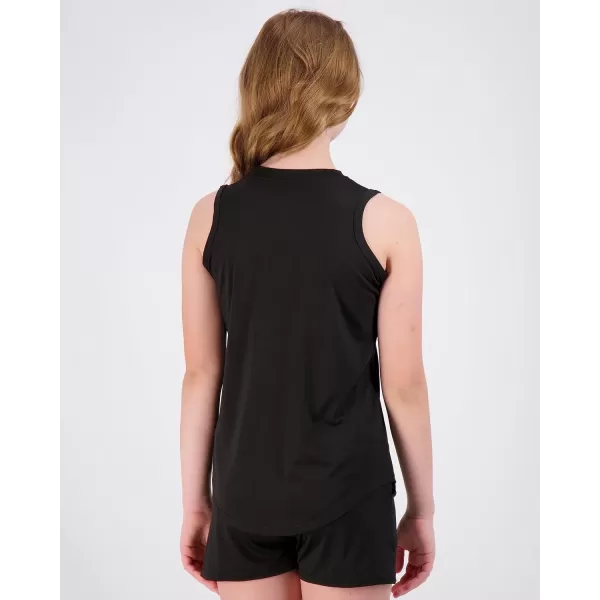 Real Essentials 4 Pack Girls Active Dry Fit Performance Tank TopSet 4