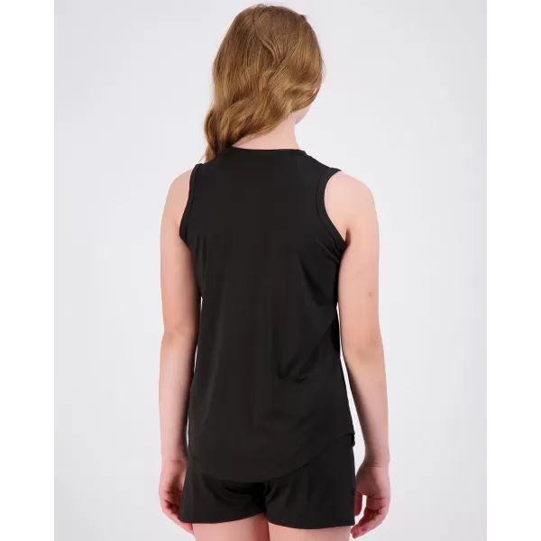 Real Essentials 4 Pack Girls Active Dry Fit Performance Tank TopSet 8