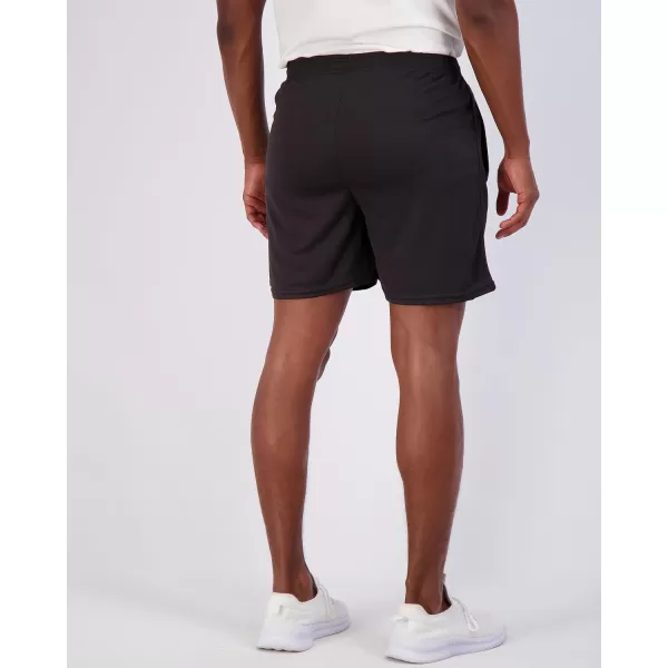 Real Essentials 4 Pack Mens 5 Mesh QuickDry Running Shorts with Zipper Pockets amp Drawstring Available in Big amp TallBig amp Tall Set 1