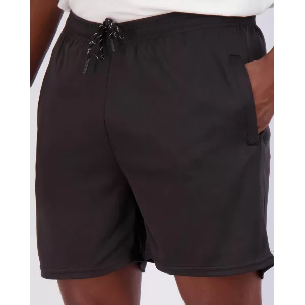 Real Essentials 4 Pack Mens 5 Mesh QuickDry Running Shorts with Zipper Pockets amp Drawstring Available in Big amp TallBig amp Tall Set 6