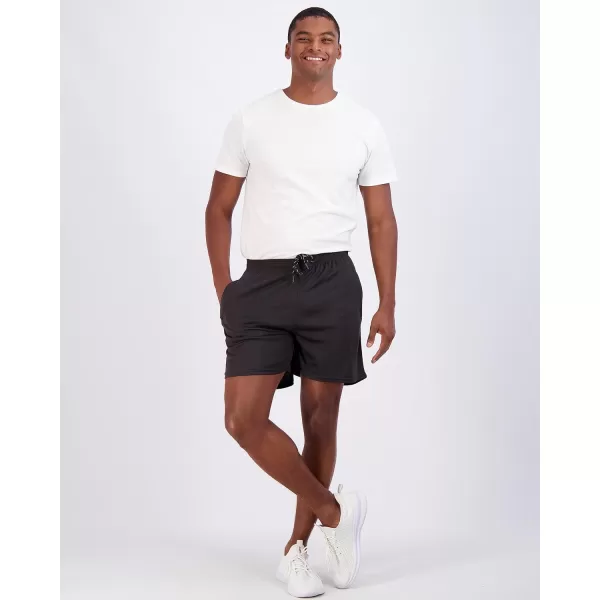 Real Essentials 4 Pack Mens 5 Mesh QuickDry Running Shorts with Zipper Pockets amp Drawstring Available in Big amp TallStandard Set 6