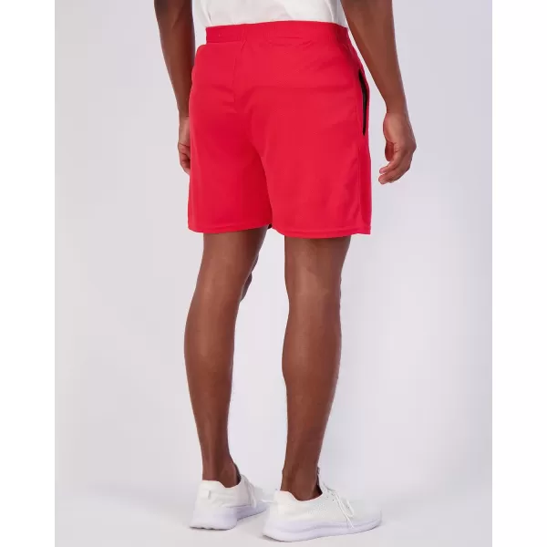 Real Essentials 4 Pack Mens 5 Mesh QuickDry Running Shorts with Zipper Pockets amp Drawstring Available in Big amp TallStandard Set 8