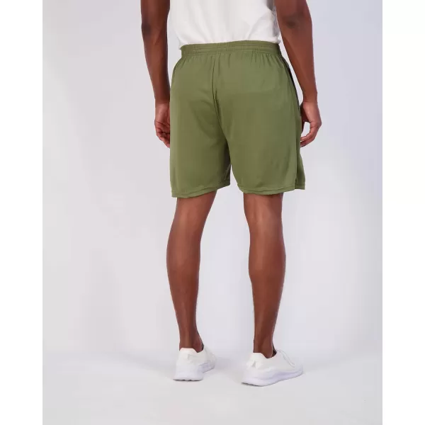 Real Essentials 4 Pack Mens 7 Athletic Running Quick Dry Mesh Shorts with Zipper Pockets Available in Big amp Tallbigtall Set 6