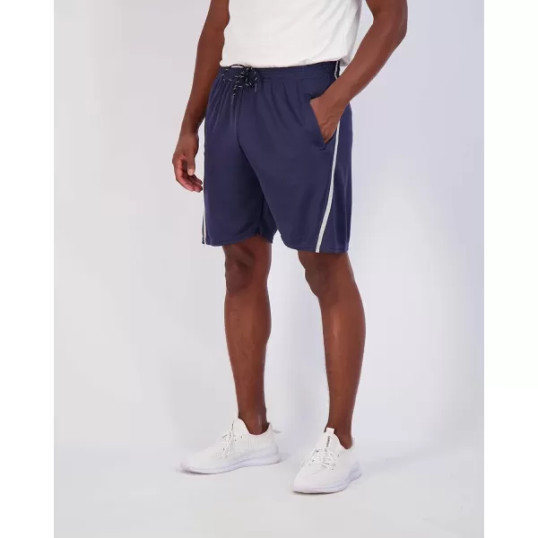 Real Essentials 4 Pack Mens 7 Athletic Running Quick Dry Mesh Shorts with Zipper Pockets Available in Big amp Tallbigtall Set 7