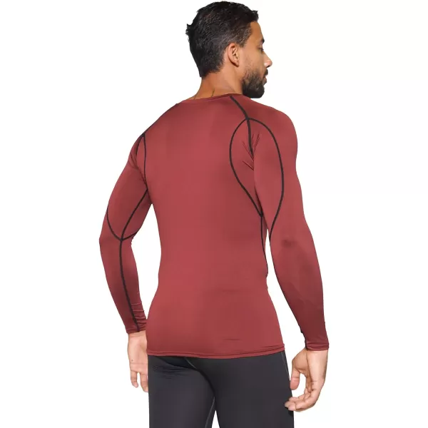 Real Essentials 4 Pack Mens Compression LongSleeve TShirt Athletic Cold Weather Baselayer Available in Big amp TallStandard Set B