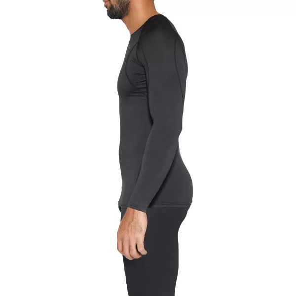 Real Essentials 4 Pack Mens Compression LongSleeve TShirt Athletic Cold Weather Baselayer Available in Big amp TallStandard Set E