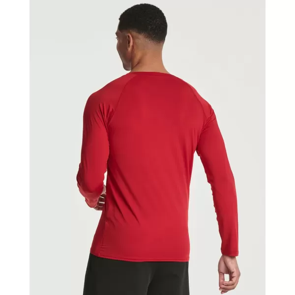 Real Essentials 4 Pack Mens Compression LongSleeve TShirt Athletic Cold Weather Baselayer Available in Big amp TallStandard Set H