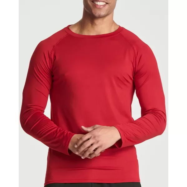 Real Essentials 4 Pack Mens Compression LongSleeve TShirt Athletic Cold Weather Baselayer Available in Big amp TallStandard Set H