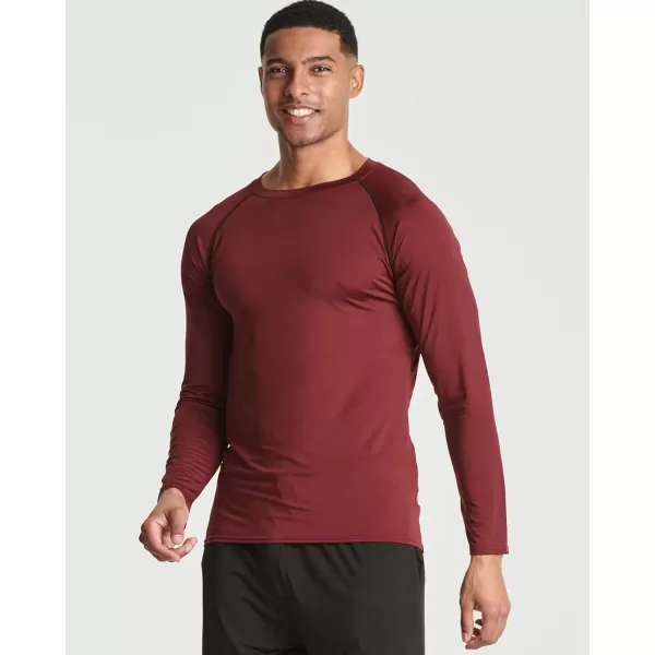 Real Essentials 4 Pack Mens Compression LongSleeve TShirt Athletic Cold Weather Baselayer Available in Big amp Tallbigtall Set E