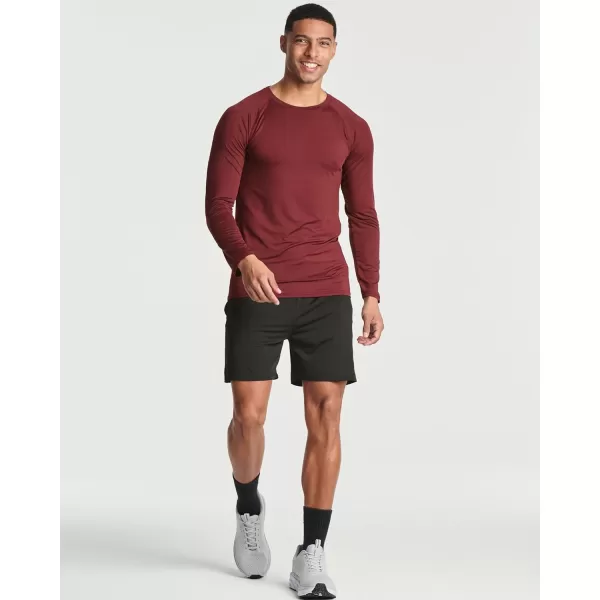 Real Essentials 4 Pack Mens Compression LongSleeve TShirt Athletic Cold Weather Baselayer Available in Big amp Tallbigtall Set G