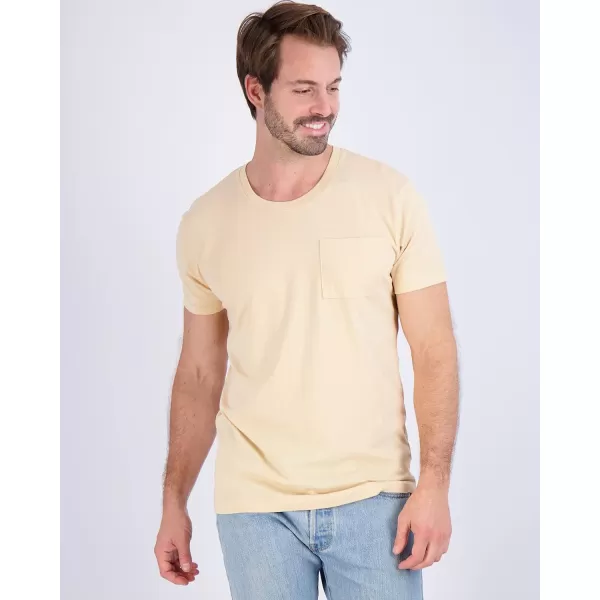 Real Essentials 4 Pack Mens Cotton Performance Short Sleeve Crew Neck Pocket TShirt Athletic Top Available in Big amp TallStandard Set 12