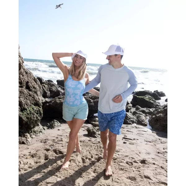 Real Essentials 4 Pack Mens Long Sleeve Rash Guard Shirt Swimwear UPF 50 Sun Protection Surf Top Available in Big  TallSet 1