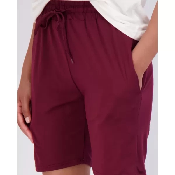 Real Essentials 4 Pack Womens 7 Bermuda Long High Waisted Shorts with Pockets  Workout Athletic Available in PlusStandard Set 6