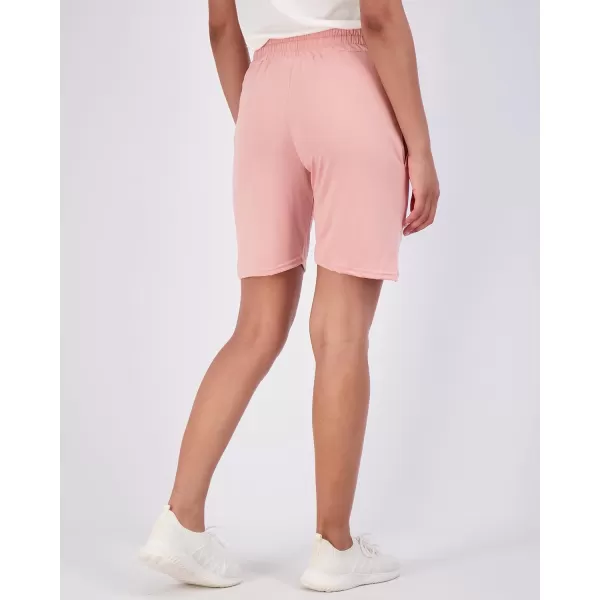 Real Essentials 4 Pack Womens 7 Bermuda Long High Waisted Shorts with Pockets  Workout Athletic Available in PlusStandard Set 6