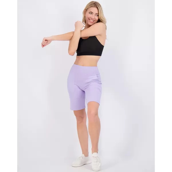 Real Essentials 4 Pack Womens 9 Bermuda Long High Waisted Shorts with Pockets Casual Workout Athletic Available in PlusBermuda Shorts Set 3