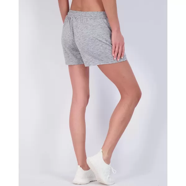 Real Essentials 4 Pack Womens Active Athletic Performance DryFit Shorts with Zipper Pockets Available in Plus SizeSet 10