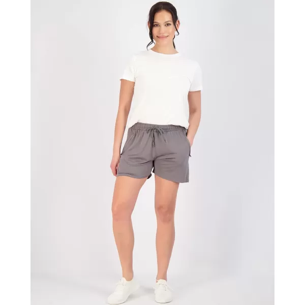 Real Essentials 4 Pack Womens Active Athletic Performance DryFit Shorts with Zipper Pockets Available in Plus SizeSet 11