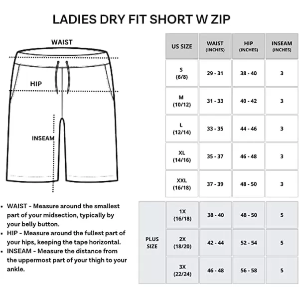 Real Essentials 4 Pack Womens Active Athletic Performance DryFit Shorts with Zipper Pockets Available in Plus SizeSet 12