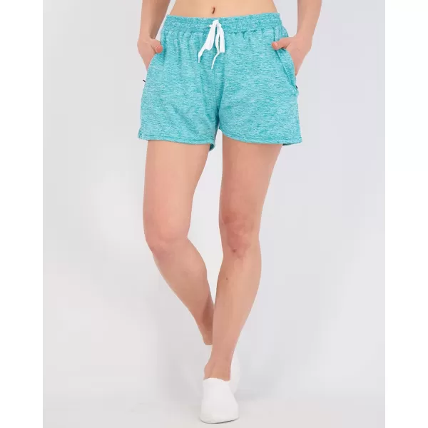Real Essentials 4 Pack Womens Active Athletic Performance DryFit Shorts with Zipper Pockets Available in Plus SizeSet 3