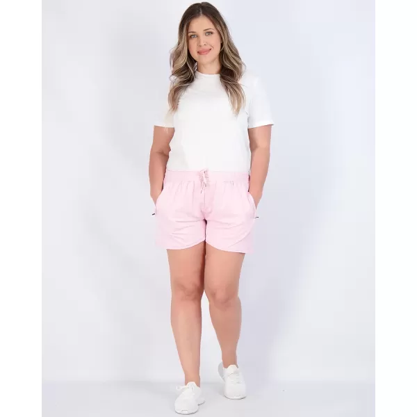 Real Essentials 4 Pack Womens Active Athletic Performance DryFit Shorts with Zipper Pockets Available in Plus SizeSet 4