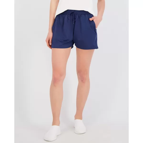 Real Essentials 4 Pack Womens Active Athletic Performance DryFit Shorts with Zipper Pockets Available in Plus SizeSet 4