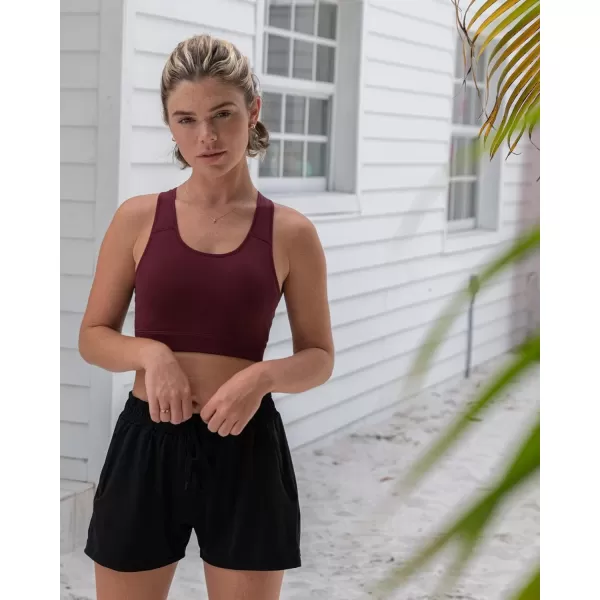 Real Essentials 4 Pack Womens Active Athletic Performance DryFit Shorts with Zipper Pockets Available in Plus SizeSet 5