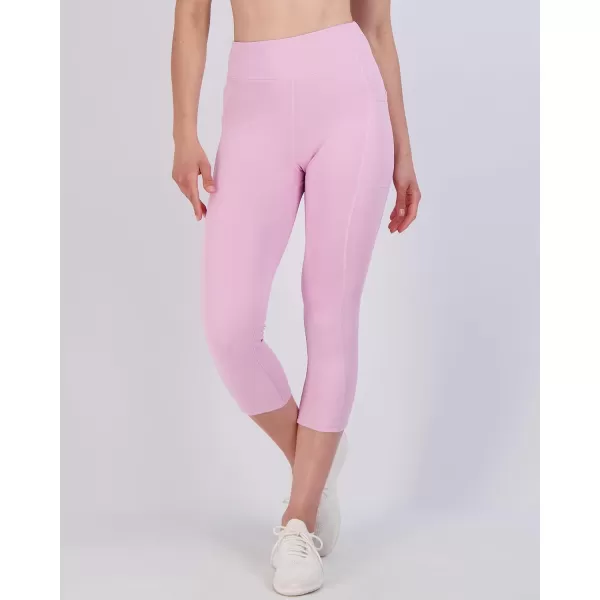 Real Essentials 4 Pack Womens Capri Leggings with Pockets Casual Yoga Workout Exercise Pants Available in Plus SizeStandard Set 5