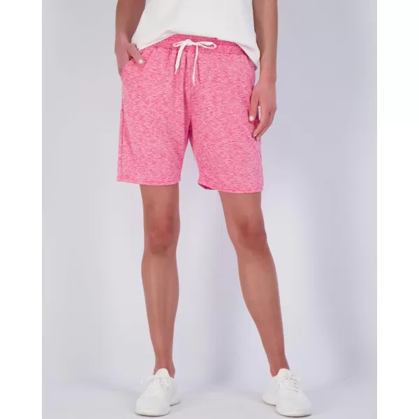 Real Essentials 4 Pack Womens DryFit Athletic 7 Bermuda Long High Waisted Running Shorts Available in Plus SizeSet 3