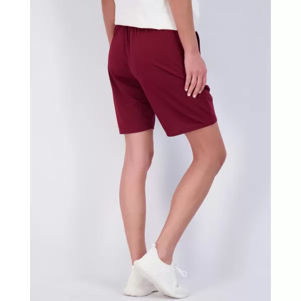 Real Essentials 4 Pack Womens DryFit Athletic 7 Bermuda Long High Waisted Running Shorts Available in Plus SizeSet 7