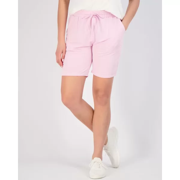 Real Essentials 4 Pack Womens DryFit Athletic 7 Bermuda Long High Waisted Running Shorts Available in Plus Sizeplussize Set 11