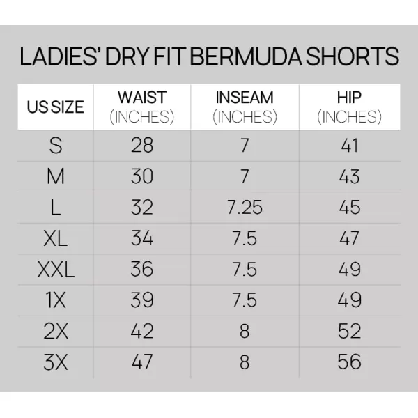 Real Essentials 4 Pack Womens DryFit Athletic 7 Bermuda Long High Waisted Running Shorts Available in Plus Sizeplussize Set 11