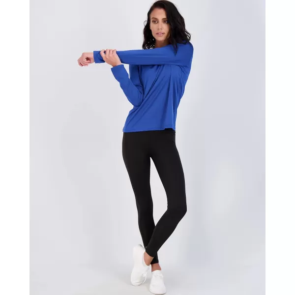 Real Essentials 4 Pack Womens DryFit Tech Stretch LongSleeve Athletic Workout TShirt Available in Plus SizeSet 4