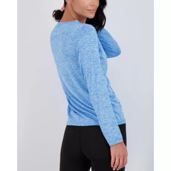 Real Essentials 4 Pack Womens DryFit Tech Stretch LongSleeve Athletic Workout TShirt Available in Plus SizeSet 6