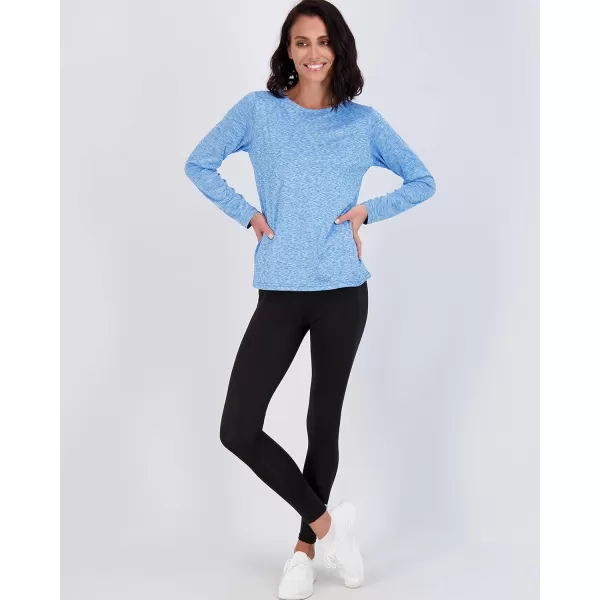 Real Essentials 4 Pack Womens DryFit Tech Stretch LongSleeve Athletic Workout TShirt Available in Plus SizeSet 6