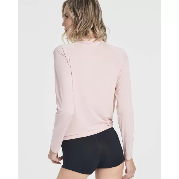 Real Essentials 4 Pack Womens Long Sleeve Rash Guard Shirt Swimwear UPF Sun Protection Swim Workout Top Available in PlusSet 5
