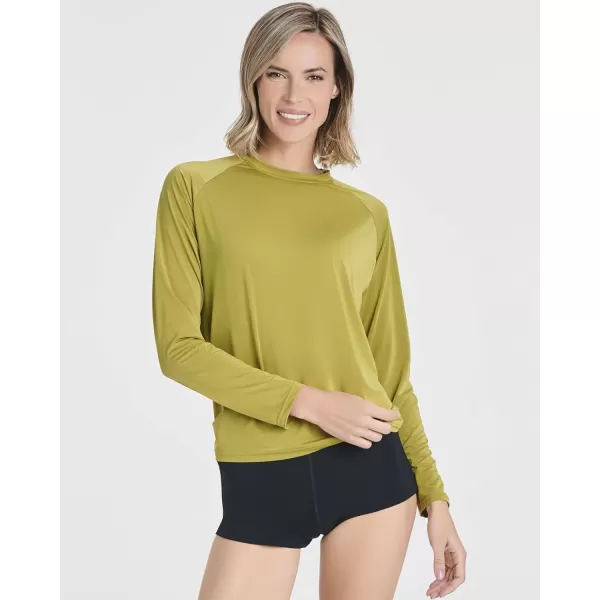 Real Essentials 4 Pack Womens Long Sleeve Rash Guard Shirt Swimwear UPF Sun Protection Swim Workout Top Available in PlusSet 7