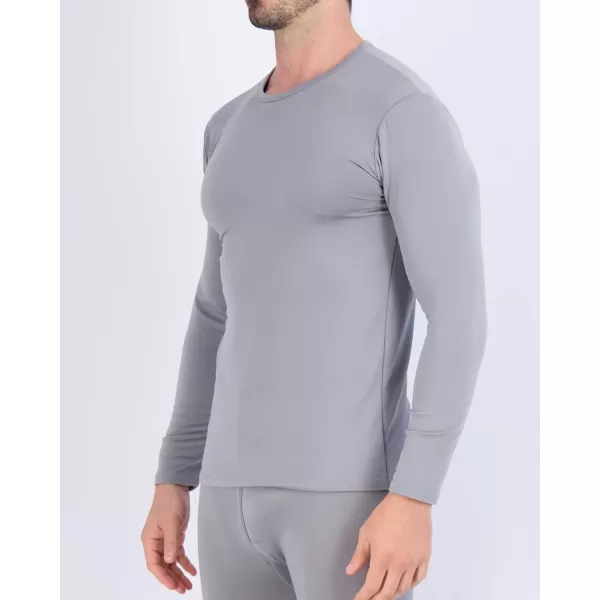 Real Essentials 4 Piece Mens Thermal Underwear Sets  Long Sleeve Top amp Bottom Fleece Long Johns Available in Big amp TallBig amp Tall Set 1